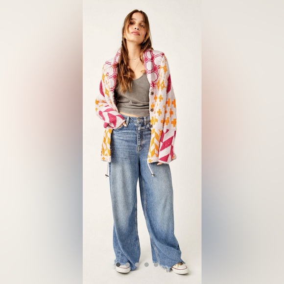 Free People Bright Optimistic Cardigan, Size M - Picture 2 of 4